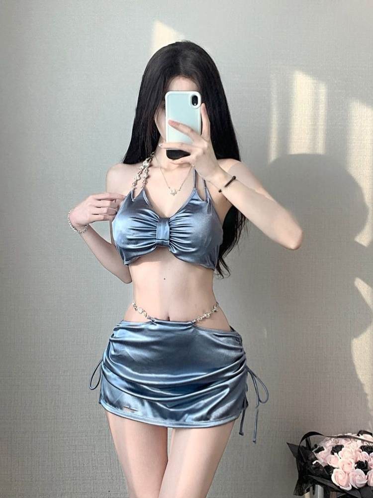 Womens Suit - Women's Elegant Thin Strap Bikini Set