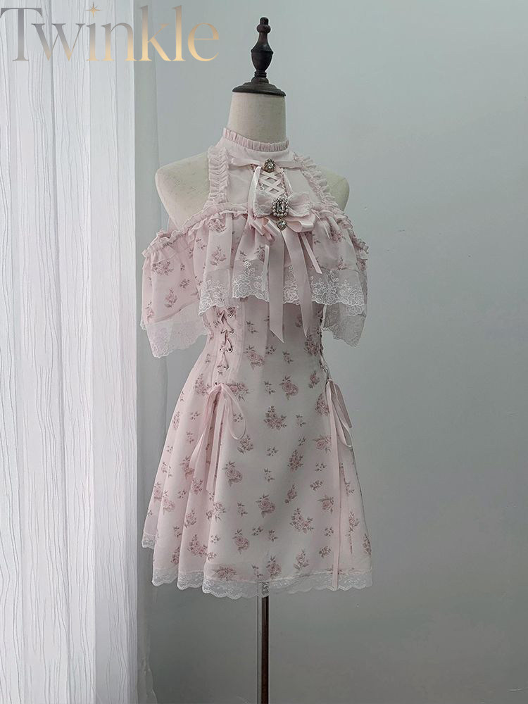 Summer Floral Off-Shoulder Dre - Midi Dress ulasan dan harga