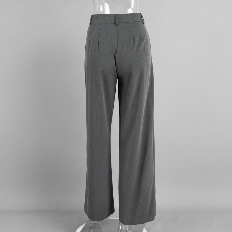 Women Suit Pants Wide Leg Trou - Tailored Trouser Wide ulasan dan harga
